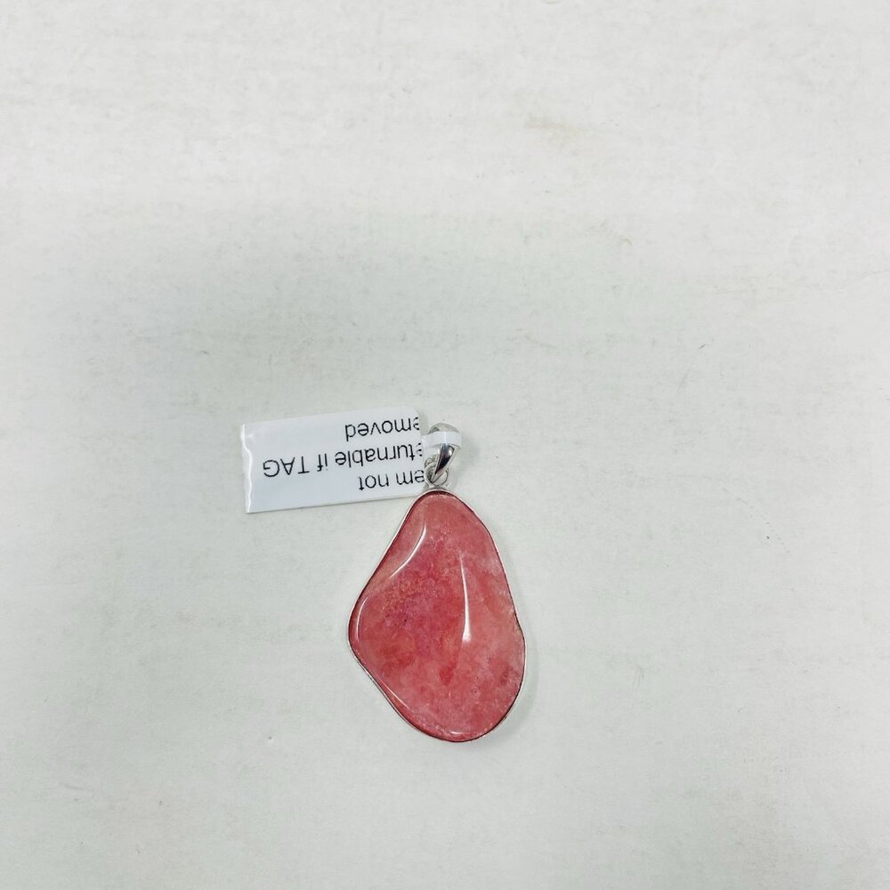 Shop LC Cherry Quartz Pendant without Chain in‎ Sterling Silver Nickel Free 5183
